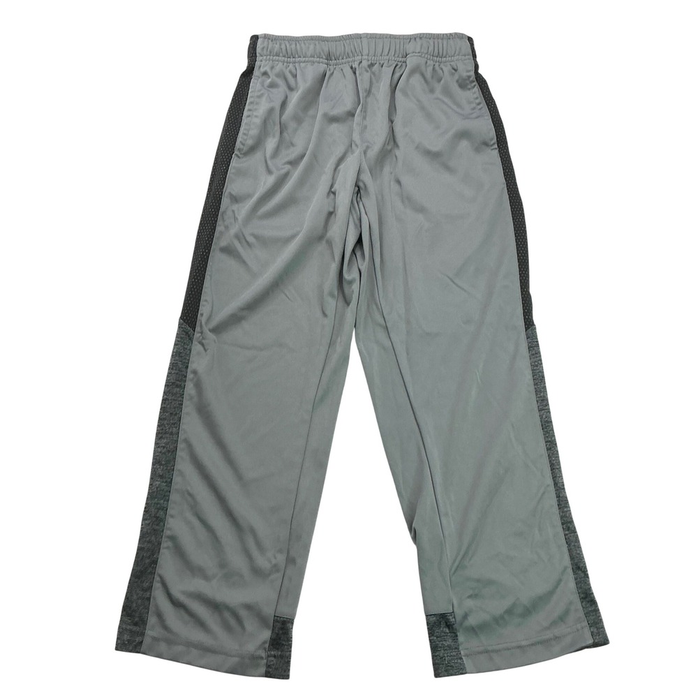 Energy Zone Gray Athletic Track Pants Kids Size M 8 Mesh Side Stripe Drawstring